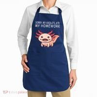 School Axolotl My Axolotl Ate My Homework Cute Axolotl Apron thumb 2