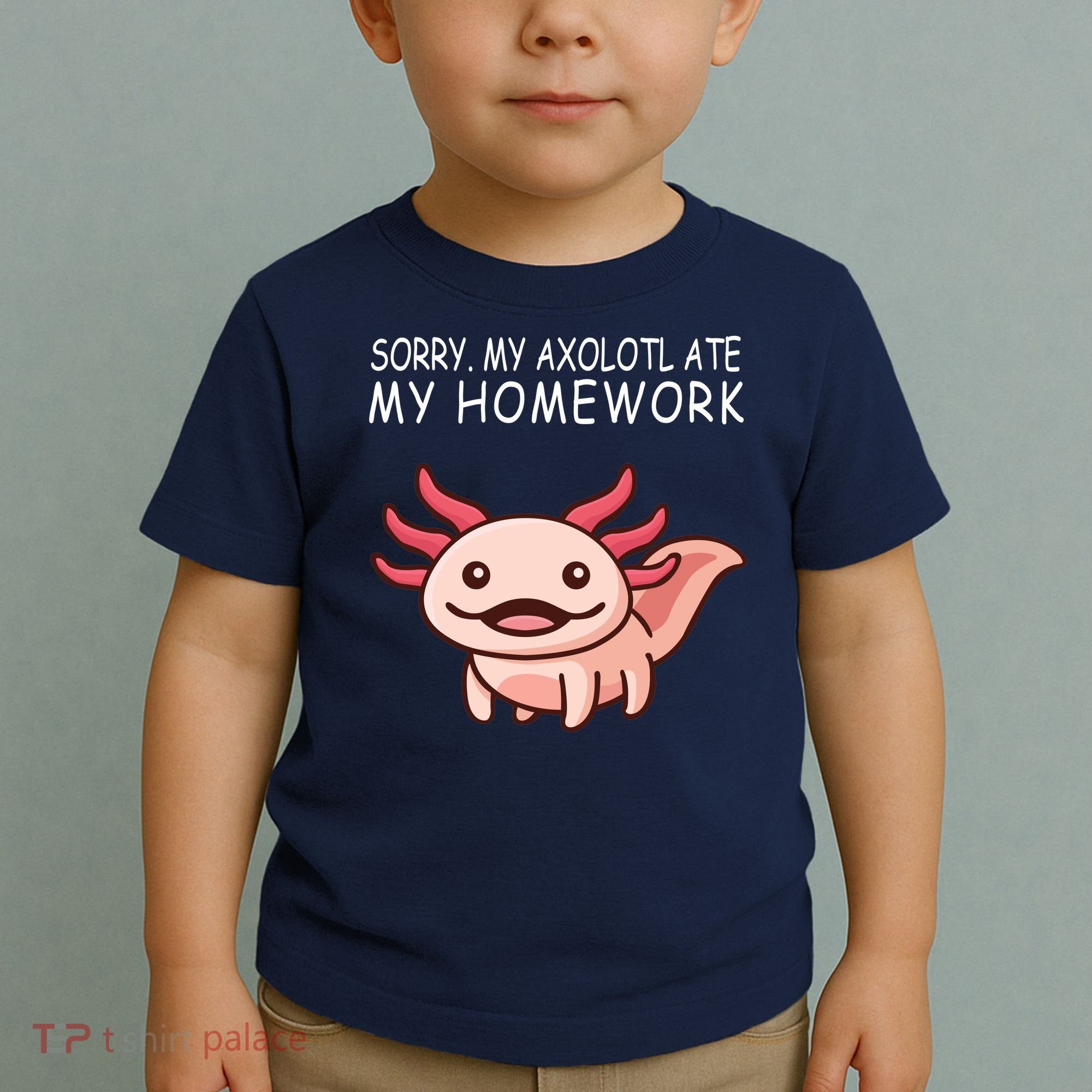 School Axolotl My Axolotl Ate My Homework Cute Axolotl Toddler T-Shirt