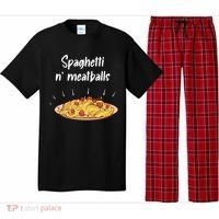 Spaghetti And Meatballs Spaghetti And Meatballs Cool Gift Pajama Set thumb 0