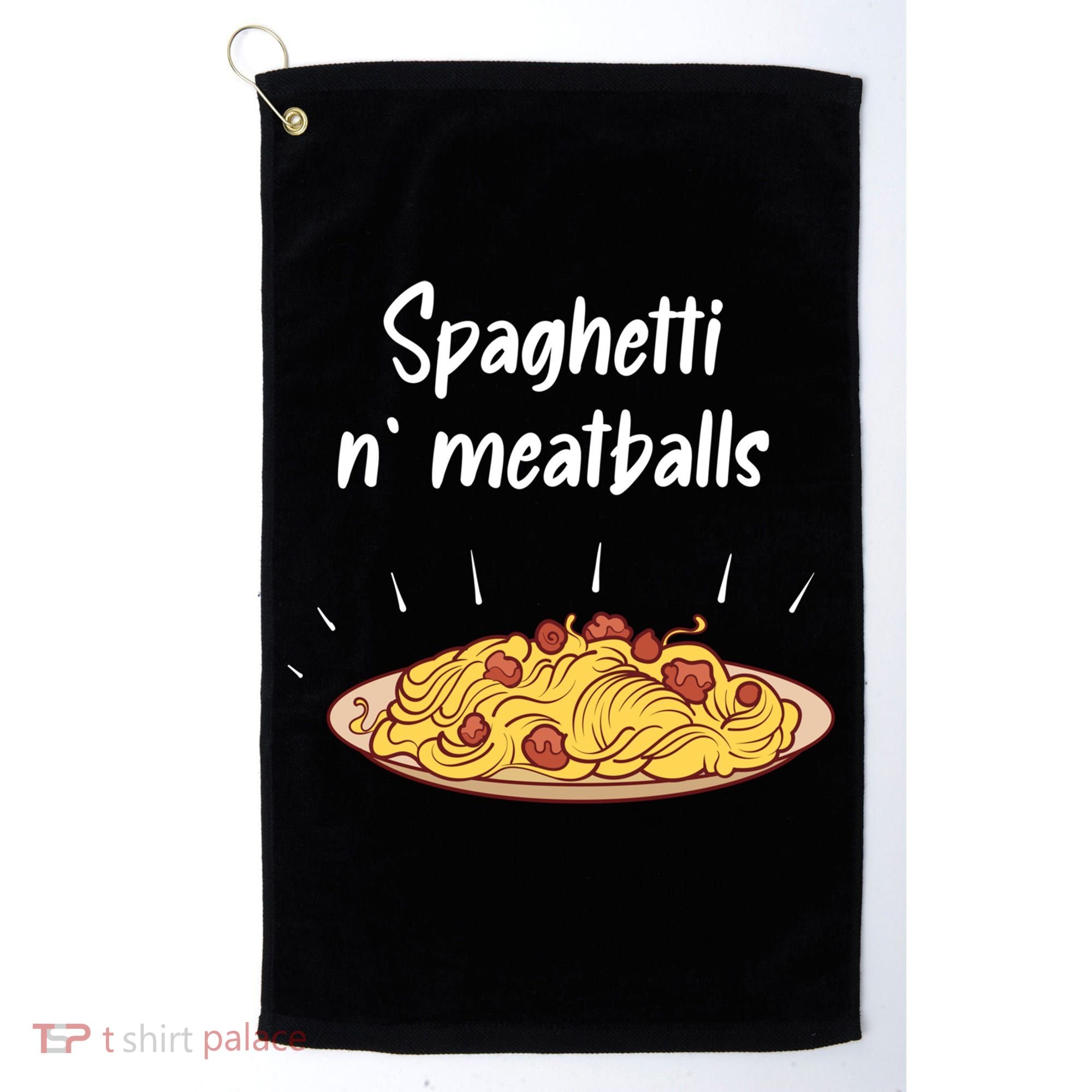 Spaghetti And Meatballs Spaghetti And Meatballs Cool Gift Golf Towel