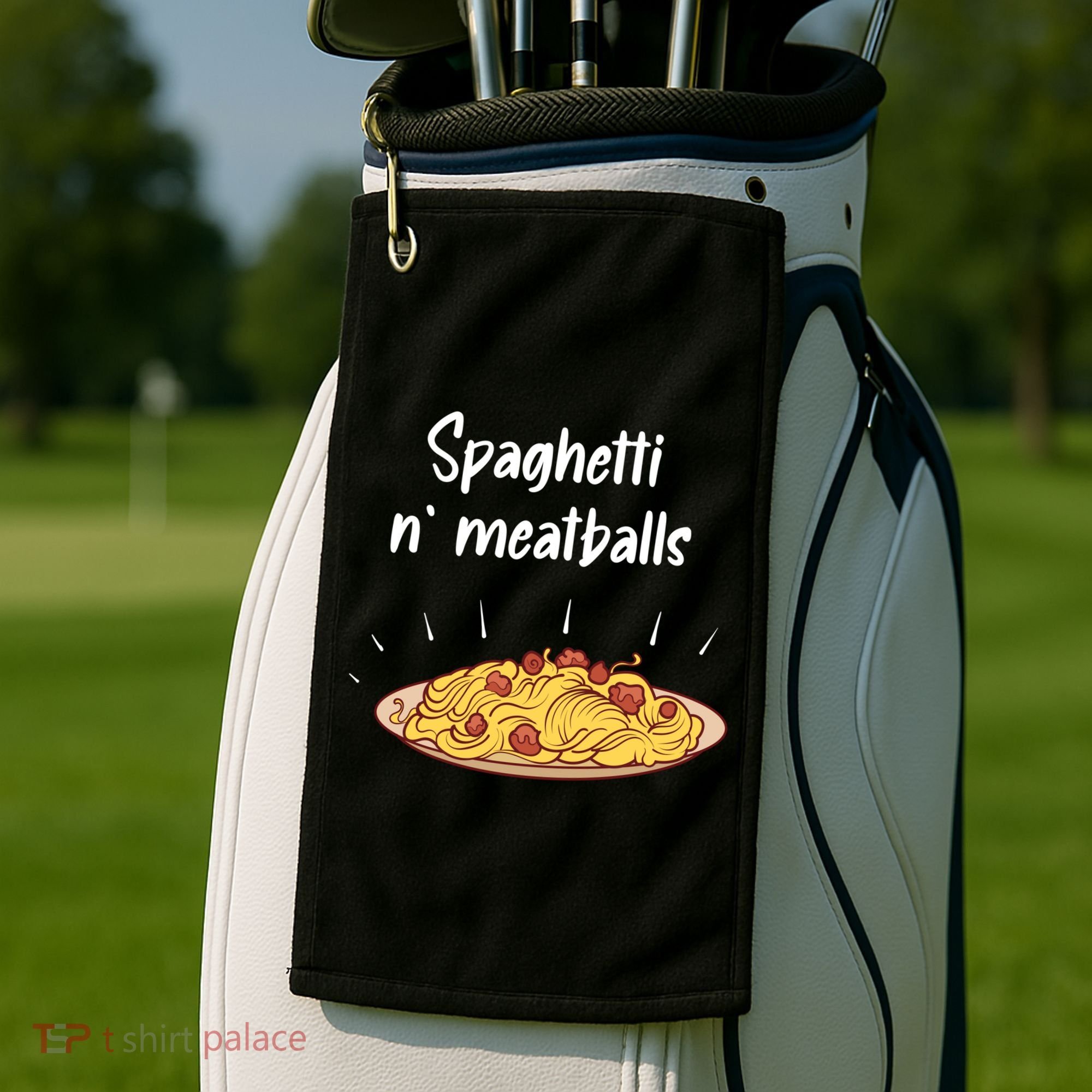 Spaghetti And Meatballs Spaghetti And Meatballs Cool Gift Golf Towel