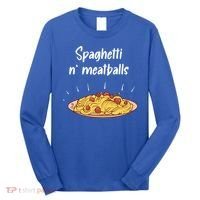 Spaghetti And Meatballs Spaghetti And Meatballs Cool Gift Long Sleeve Shirt thumb 0