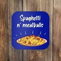 Spaghetti And Meatballs Spaghetti And Meatballs Cool Gift Coaster thumb 0