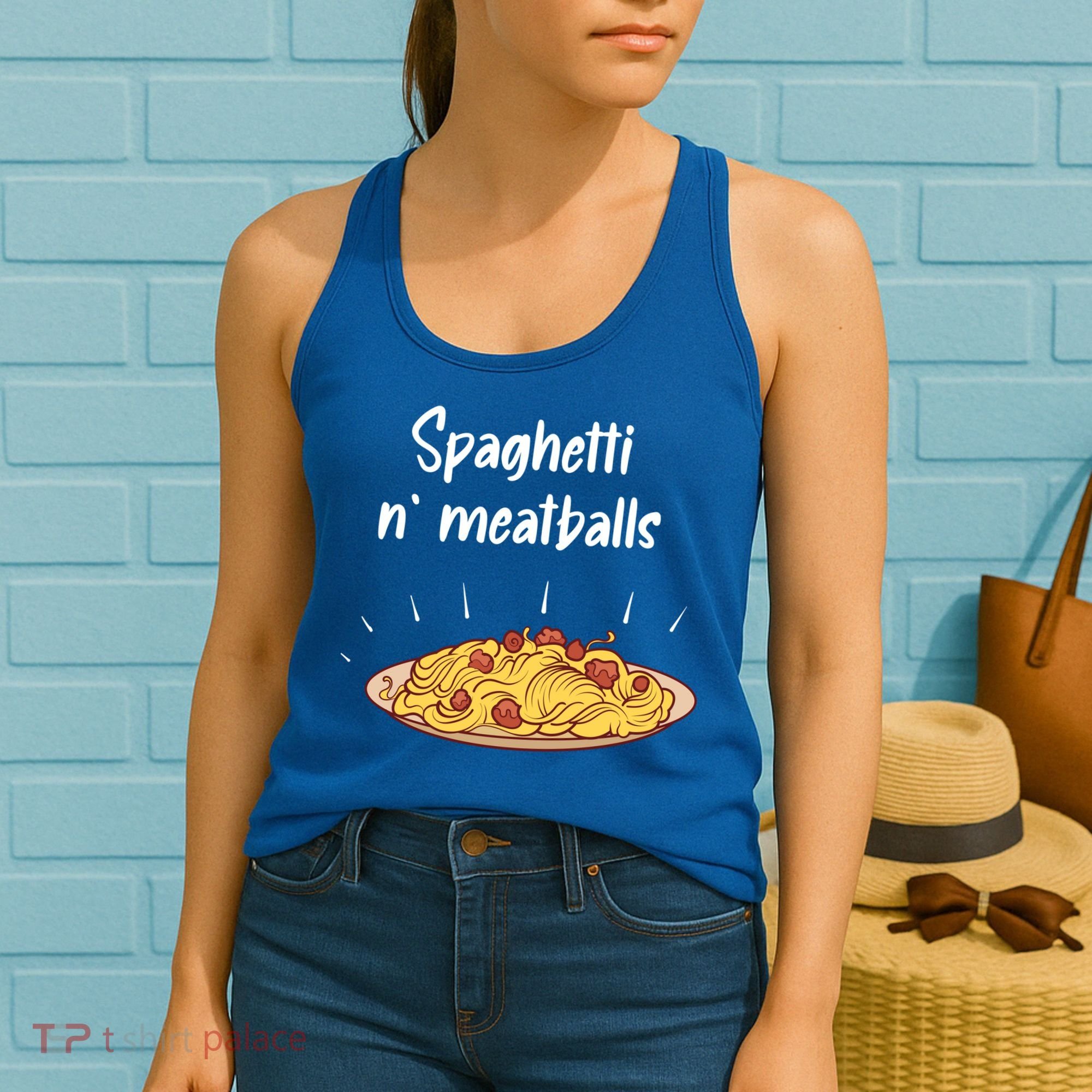 Spaghetti And Meatballs Spaghetti And Meatballs Cool Gift Women's Tank Top