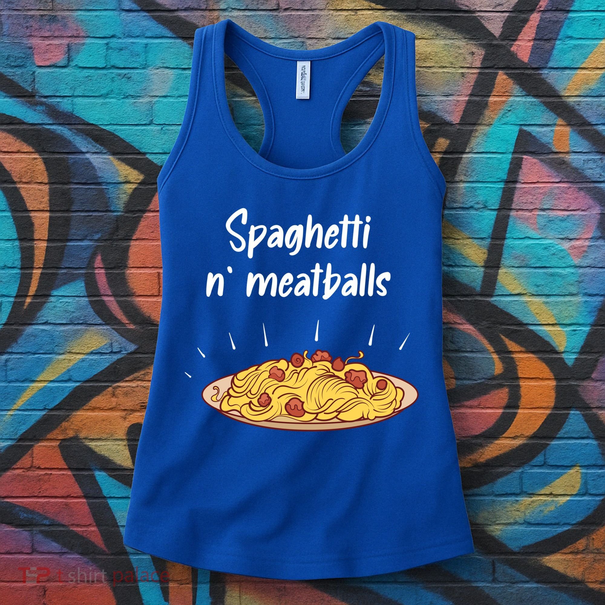 Spaghetti And Meatballs Spaghetti And Meatballs Cool Gift Women's Tank Top