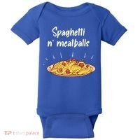 Spaghetti And Meatballs Spaghetti And Meatballs Cool Gift Baby Bodysuit thumb 0