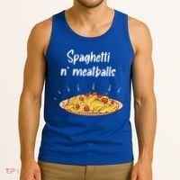 Spaghetti And Meatballs Spaghetti And Meatballs Cool Gift Tank Top thumb 3
