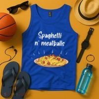 Spaghetti And Meatballs Spaghetti And Meatballs Cool Gift Tank Top thumb 4
