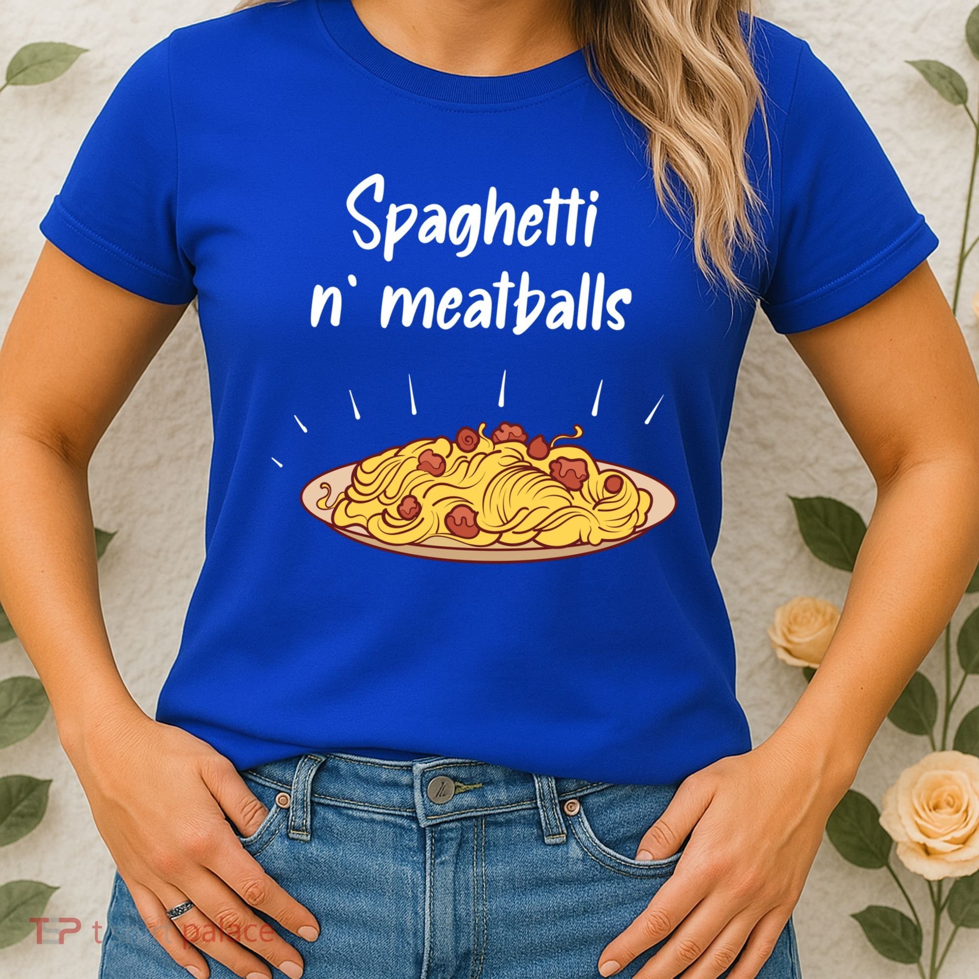 Spaghetti And Meatballs Spaghetti And Meatballs Cool Gift Women's T-Shirt