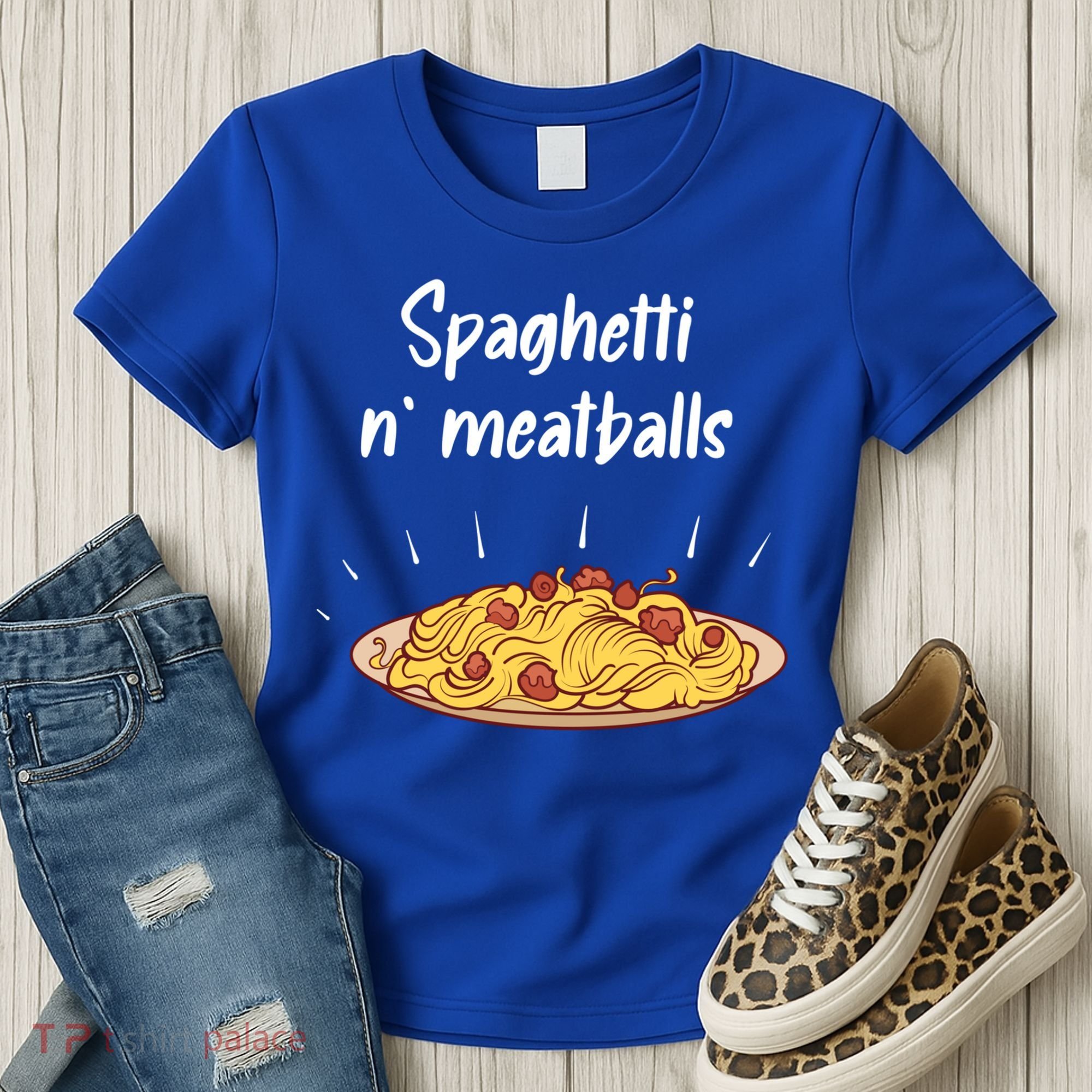 Spaghetti And Meatballs Spaghetti And Meatballs Cool Gift Women's T-Shirt