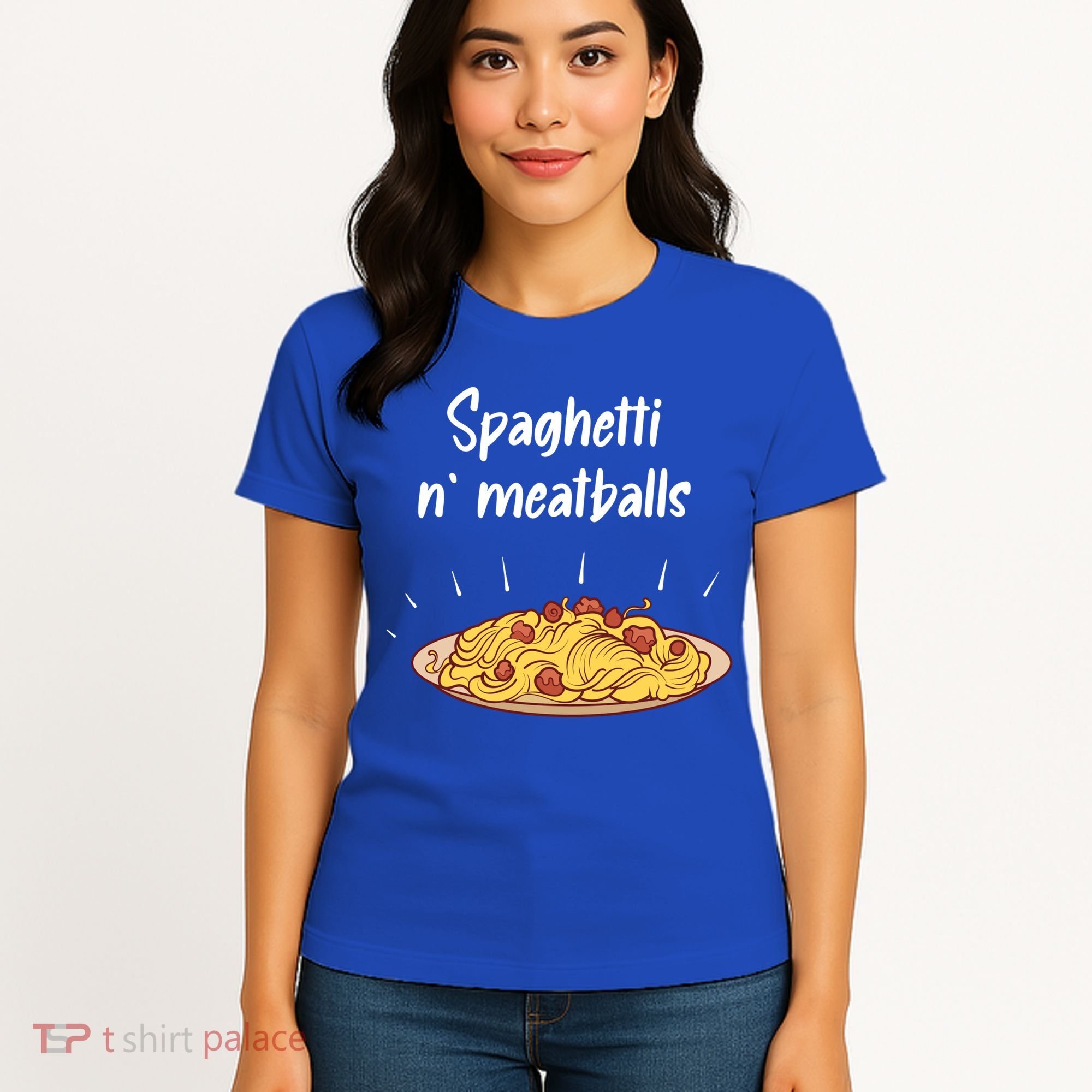 Spaghetti And Meatballs Spaghetti And Meatballs Cool Gift Women's T-Shirt