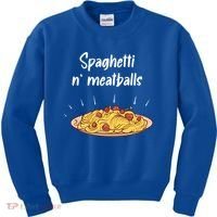 Spaghetti And Meatballs Spaghetti And Meatballs Cool Gift Kids Sweatshirt thumb 0