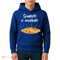 Spaghetti And Meatballs Spaghetti And Meatballs Cool Gift Kids Hoodie thumb 4