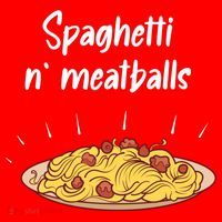 Spaghetti And Meatballs Spaghetti And Meatballs Cool Gift Santa Hat thumb 1