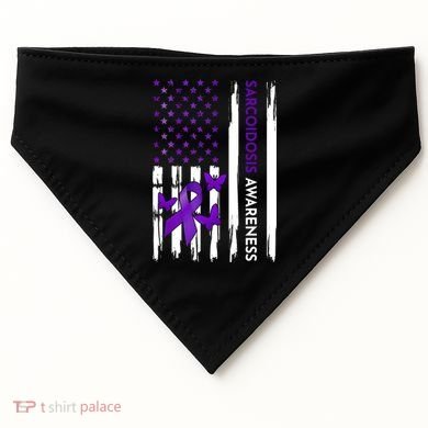 Sarcoidosis Awareness Month Gift USA-Made Doggie Bandana