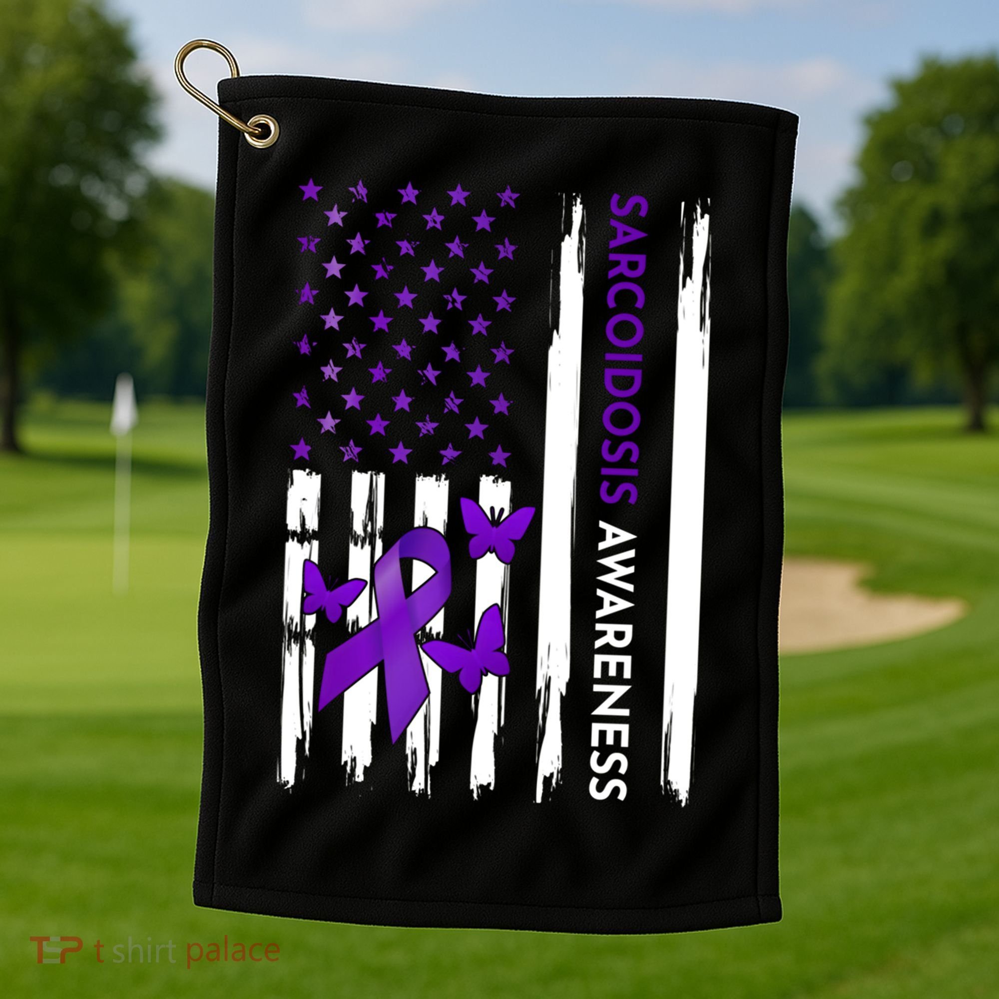 Sarcoidosis Awareness Month Gift Golf Towel