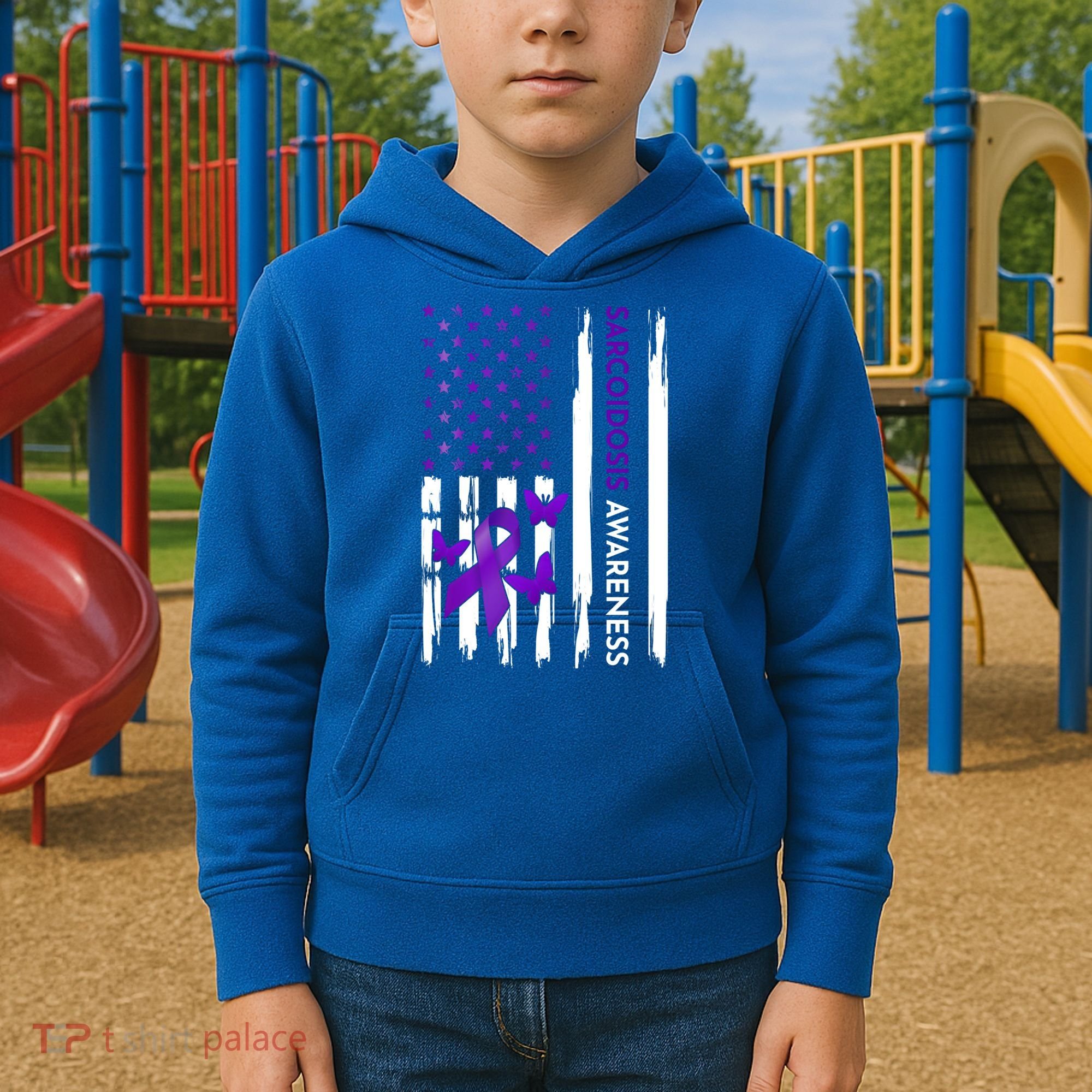 Sarcoidosis Awareness Month Gift Kids Hoodie