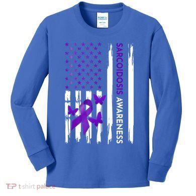 Sarcoidosis Awareness Month Gift Kids Long Sleeve Shirt