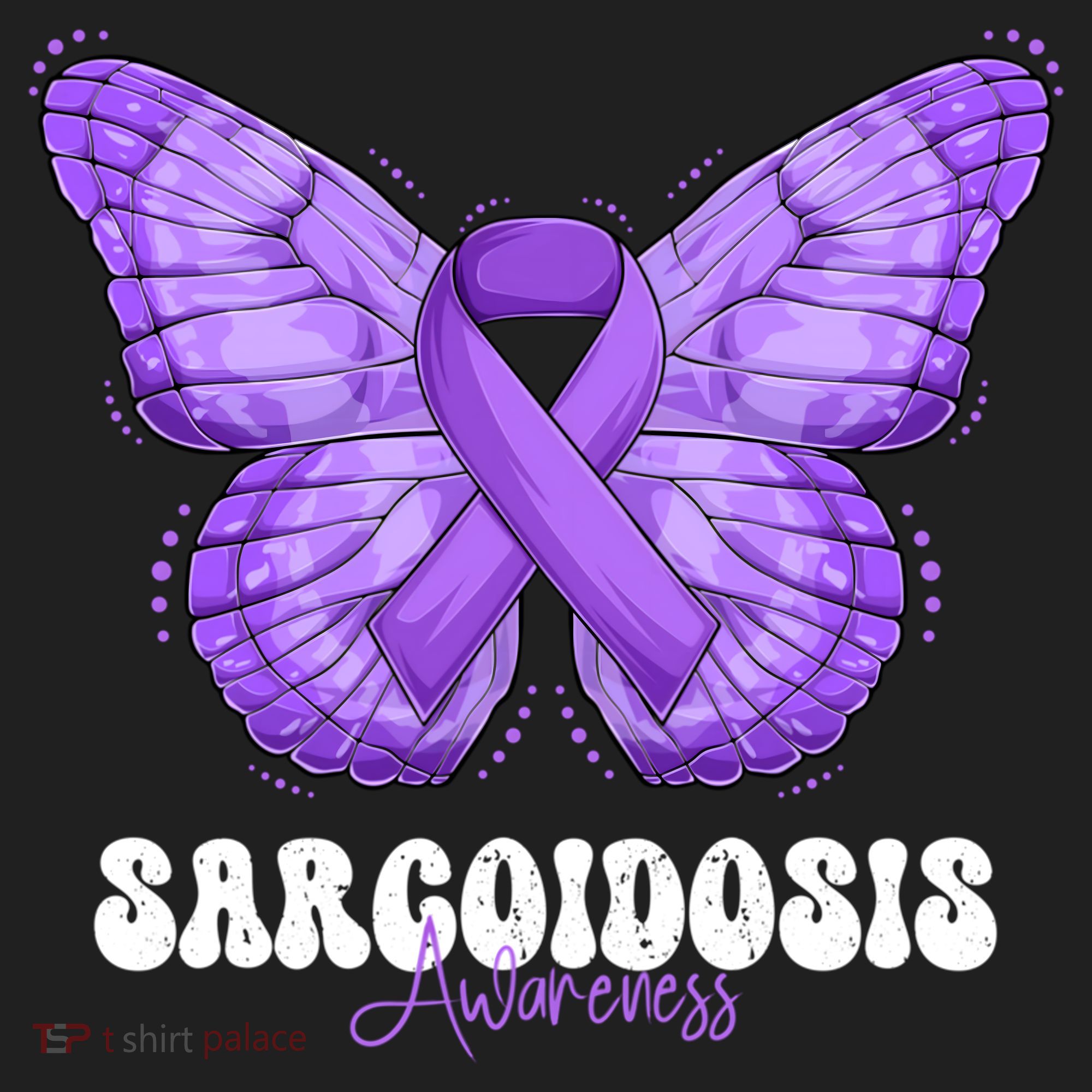 Sarcoidosis Awareness Month Purple Ribbon Butterfly Cool Gift Beanie
