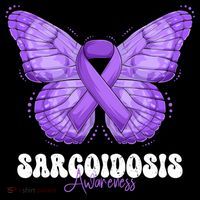 Sarcoidosis Awareness Month Purple Ribbon Butterfly Cool Gift Women's Hoodie thumb 2