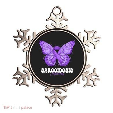 Sarcoidosis Awareness Month Purple Ribbon Butterfly Cool Gift Ornament