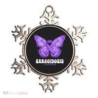 Sarcoidosis Awareness Month Purple Ribbon Butterfly Cool Gift Ornament thumb 0