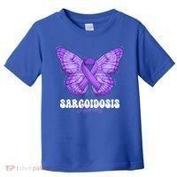 Sarcoidosis Awareness Month Purple Ribbon Butterfly Cool Gift Toddler T-Shirt thumb 0
