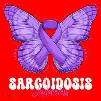 Sarcoidosis Awareness Month Purple Ribbon Butterfly Cool Gift Santa Hat thumb 1