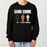 Same Crime Life 15 Years Probation Equality Women's Sweatshirt thumb 0