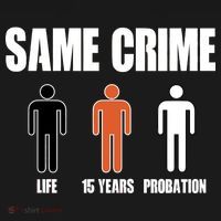Same Crime Life 15 Years Probation Equality USA-Made Doggie Bandana thumb 2