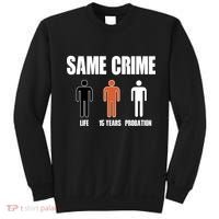 Same Crime Life 15 Years Probation Equality Sweatshirt thumb 0