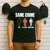 Same Crime Life 15 Years Probation Equality T-Shirt thumb 6