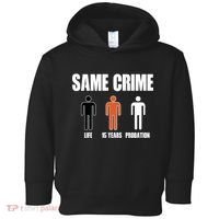 Same Crime Life 15 Years Probation Equality Toddler Hoodie thumb 0