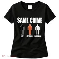 Same Crime Life 15 Years Probation Equality Women's T-Shirt thumb 0
