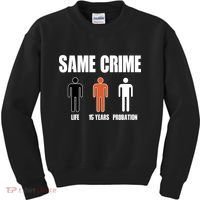 Same Crime Life 15 Years Probation Equality Kids Sweatshirt thumb 0
