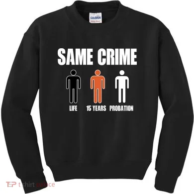Same Crime Life 15 Years Probation Equality Kids Sweatshirt