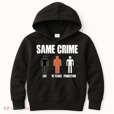 Same Crime Life 15 Years Probation Equality Kids Hoodie