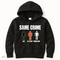 Same Crime Life 15 Years Probation Equality Kids Hoodie thumb 0