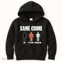 Same Crime Life 15 Years Probation Equality Kids Hoodie thumb 0
