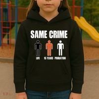 Same Crime Life 15 Years Probation Equality Kids Hoodie thumb 3