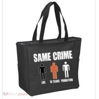 Same Crime Life 15 Years Probation Equality Tote Bag thumb 2