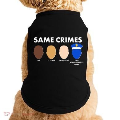 Same Crimes Black Lives Matter Doggie Tank