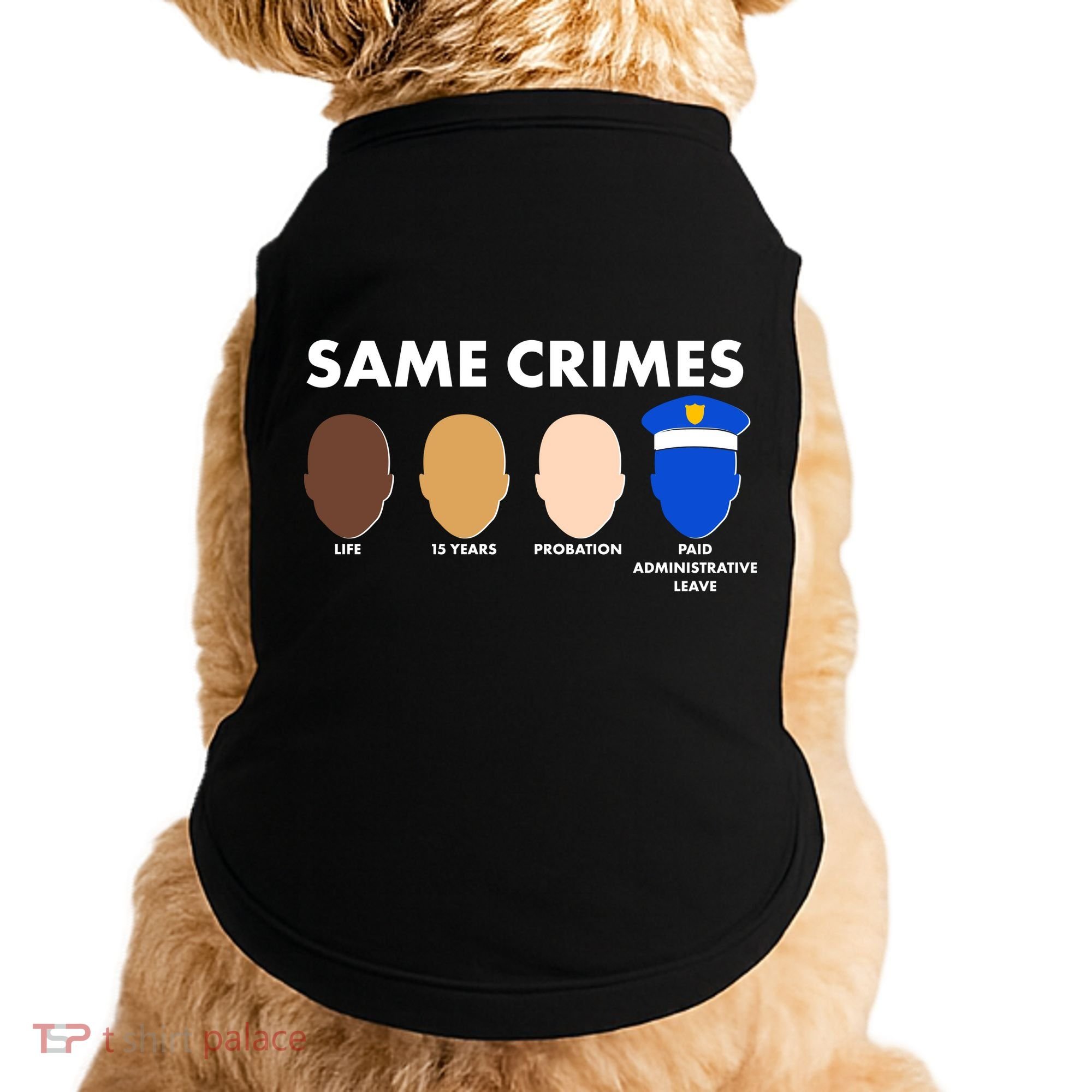 Same Crimes Black Lives Matter Doggie Tank