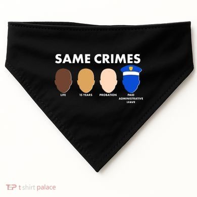 Same Crimes Black Lives Matter USA-Made Doggie Bandana