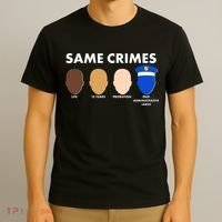 Same Crimes Black Lives Matter T-Shirt thumb 3