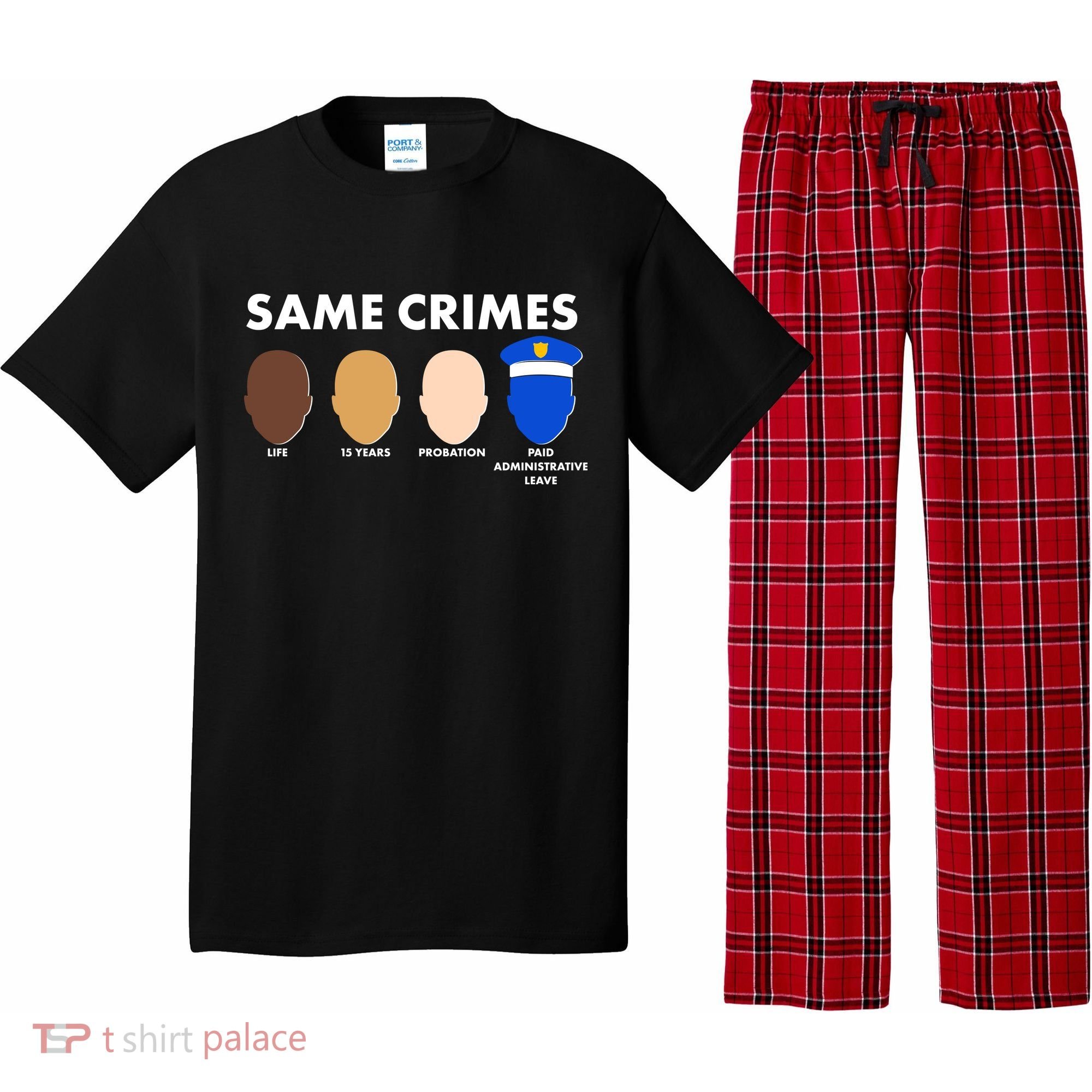Same Crimes Black Lives Matter Pajama Set