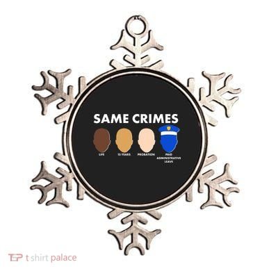Same Crimes Black Lives Matter Ornament