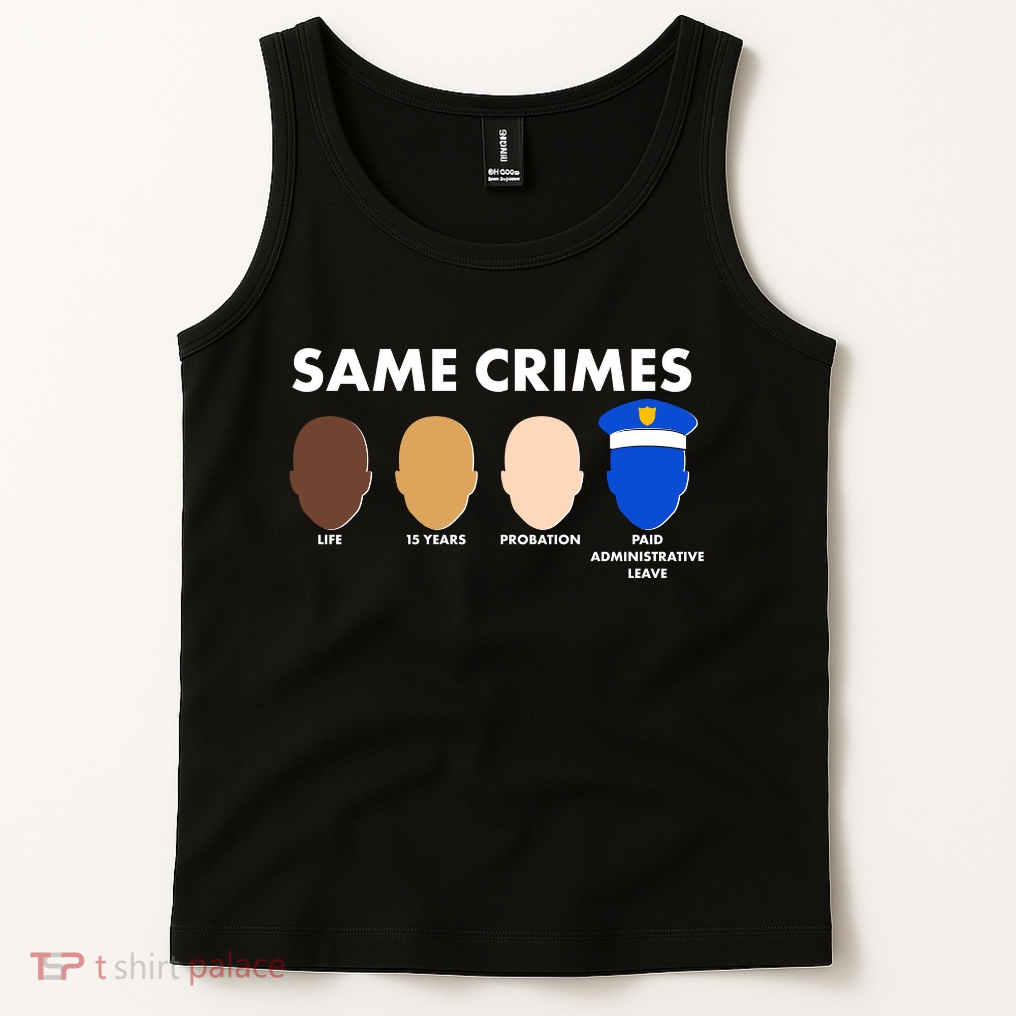 Same Crimes Black Lives Matter Tank Top