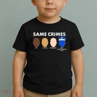 Same Crimes Black Lives Matter Toddler T-Shirt thumb 2