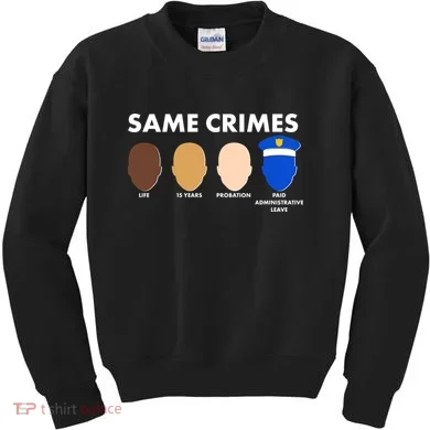 Same Crimes Black Lives Matter Kids Sweatshirt